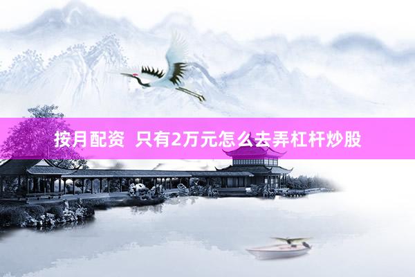 按月配资  只有2万元怎么去弄杠杆炒股