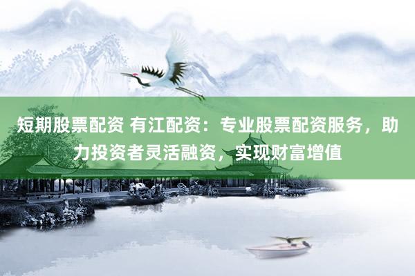 短期股票配资 有江配资：专业股票配资服务，助力投资者灵活融资，实现财富增值